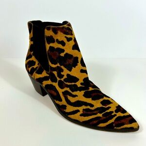 Sole Society Leopard Print Ankle Boots